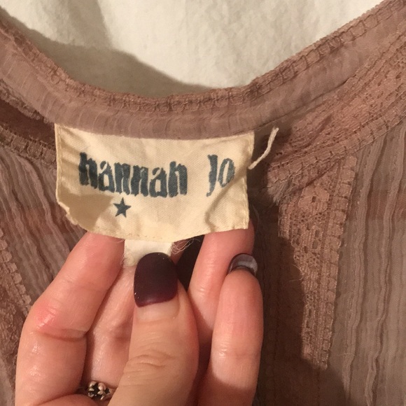 Taupe Boho Blouse - Picture 2 of 9